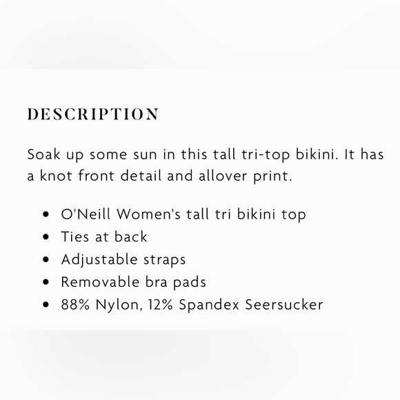 O’Neill Tatianna floral bikini top - Picture 4 of 4